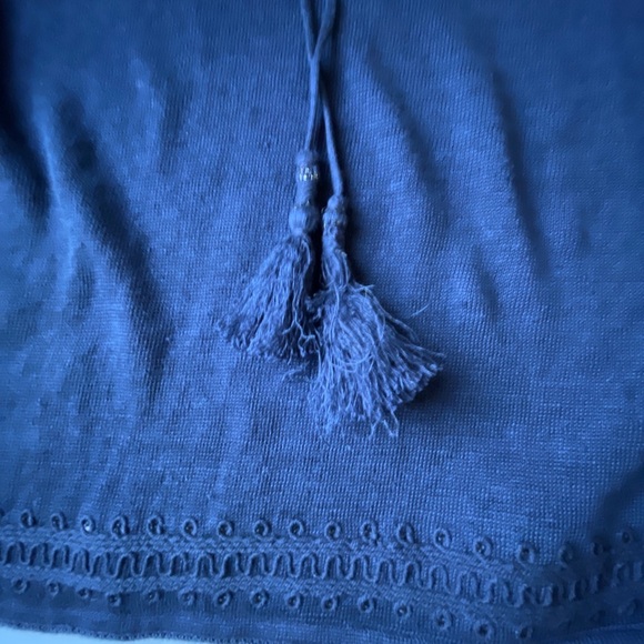 Tommy Bahama blue knit tunic tank tie tassel embroidered sz s new w tags - Picture 12 of 12